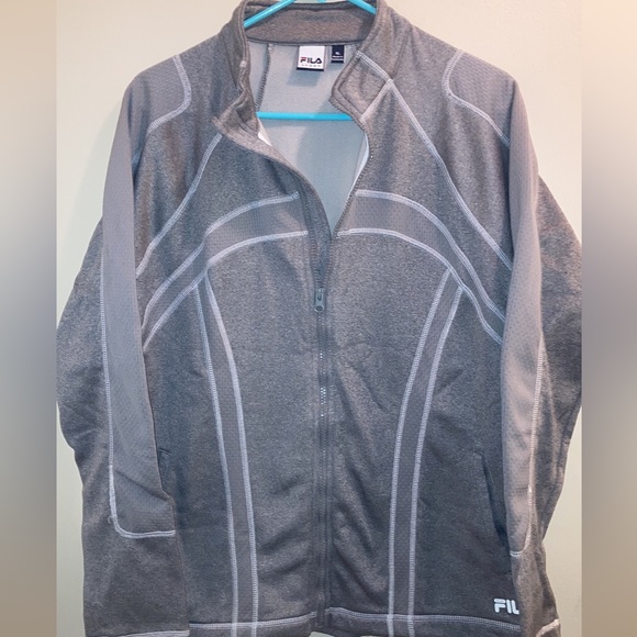 Fila sport women’s gray active wear jacket extra large - Picture 1 of 13